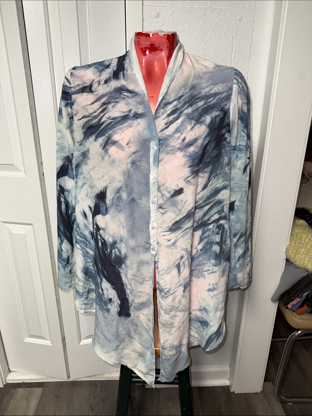 Johnny Was x Biya silk top shirt blouse tunic